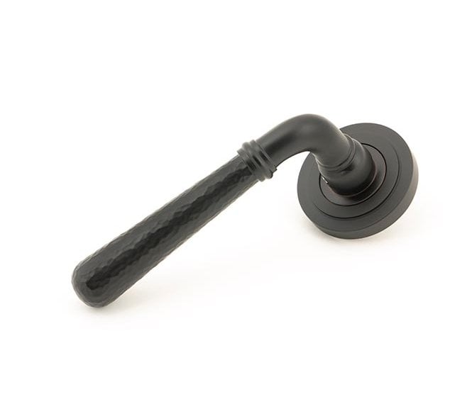 From The Anvil 46082 Hammered Newbury Lever on Rose Set (Art Deco) - Aged Bronze