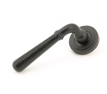 From The Anvil 46082 Hammered Newbury Lever on Rose Set (Art Deco) - Aged Bronze