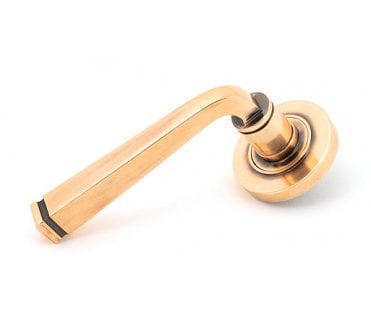 From The Anvil 46093 Avon Lever on Rose Set (Plain) - Polished Bronze