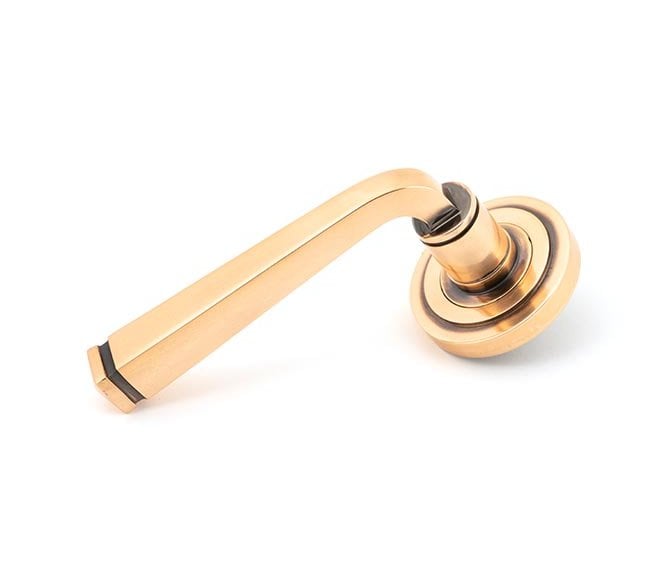 From The Anvil 46094 Avon Lever on Rose Set (Art Deco) - Polished Bronze