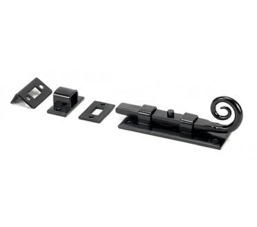 From The Anvil 46236 4 Monkeytail Door Bolt - Black