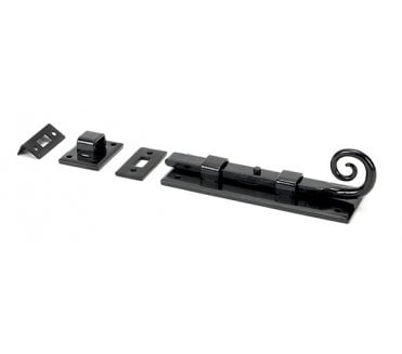 From The Anvil 46237 6 Monkeytail Door Bolt - Black