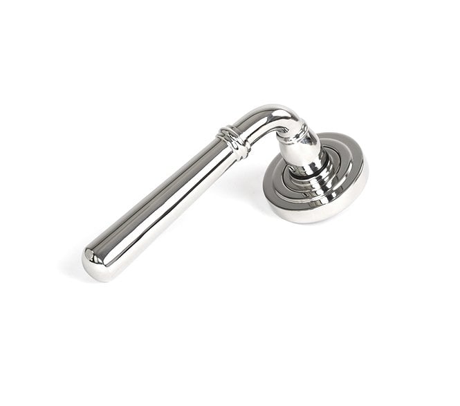 From The Anvil 46515 (Grade 316) Newbury Lever on Rose Set (Art Deco) - Polished Stainless Steel
