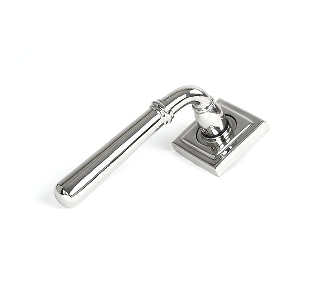 From The Anvil 46517 (Grade 316) Newbury Lever on Rose Set (Square) - Polished Stainless Steel