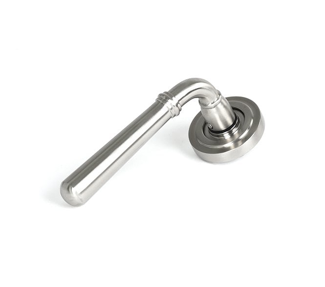 From The Anvil 46537 (Grade 316) Newbury Lever on Rose Set (Art Deco) - Unsprung - Satin Stainless Steel