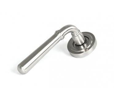 From The Anvil 46537 (Grade 316) Newbury Lever on Rose Set (Art Deco) - Unsprung - Satin Stainless Steel