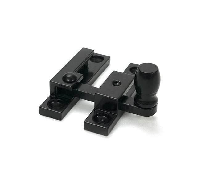 From The Anvil 46595 Mushroom Quadrant Sash Fastener - Narrow - Black