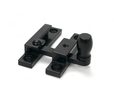 From The Anvil 46595 Mushroom Quadrant Sash Fastener - Narrow - Black