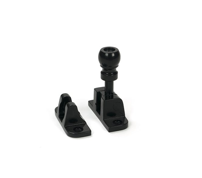 From The Anvil 46603 Mushroom Brighton Sash Fastener (Radiused) - Black