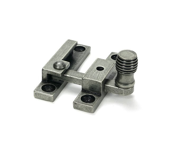 From The Anvil 46607 Beehive Quadrant Sash Fastener - Narrow - Pewter
