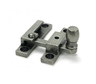 From The Anvil 46608 Mushroom Quadrant Sash Fastener - Narrow - Pewter