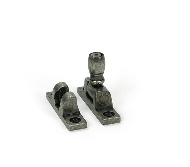 From The Anvil 46612 Mushroom Brighton Sash Fastener - Narrow (Square) - Pewter