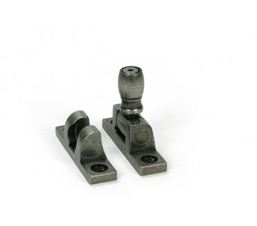 From The Anvil 46612 Mushroom Brighton Sash Fastener - Narrow (Square) - Pewter