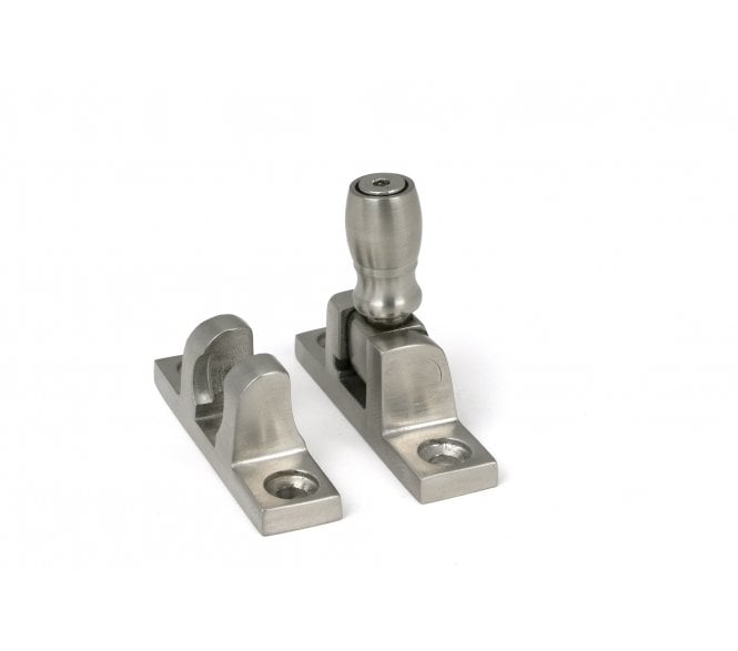 From The Anvil 46638 Satin Stainless Steel (Grade 316) Mushroom Brighton Fastener - Narrow (Square)