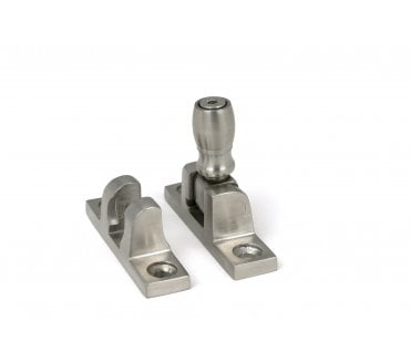 From The Anvil 46638 Satin Stainless Steel (Grade 316) Mushroom Brighton Fastener - Narrow (Square)