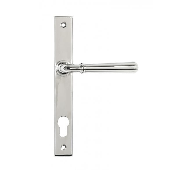 From The Anvil 47072 (Grade 316) Newbury Slimline Lever Espag. Lock Set - Polished Stainless Steel