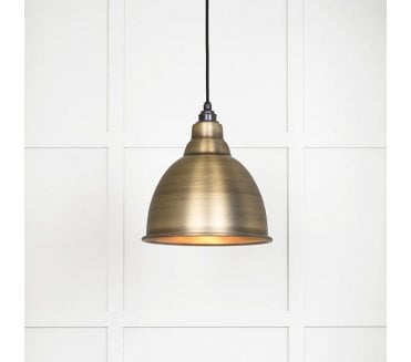 From The Anvil 49497 Brindley Light Pendant - Aged Brass