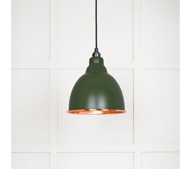 From The Anvil 49500H Brindley Light Pendant - Heath & Hammered Copper