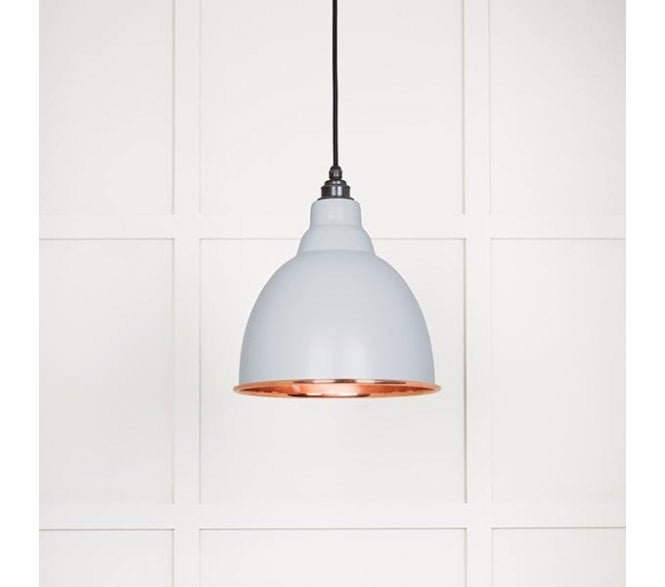 From The Anvil 49500SBI Brindley Light Pendant - Birch & Smooth Copper
