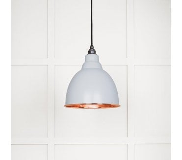 From The Anvil 49500SBI Brindley Light Pendant - Birch & Smooth Copper