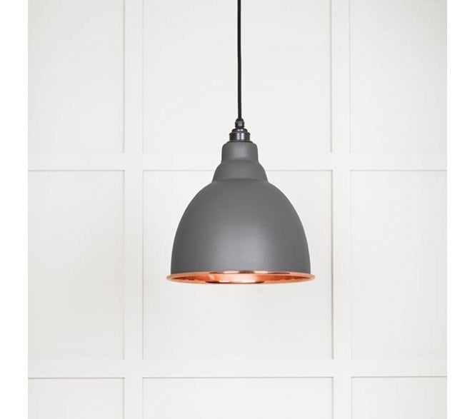 From The Anvil 49500SBL Brindley Light Pendant - Bluff & Smooth Copper