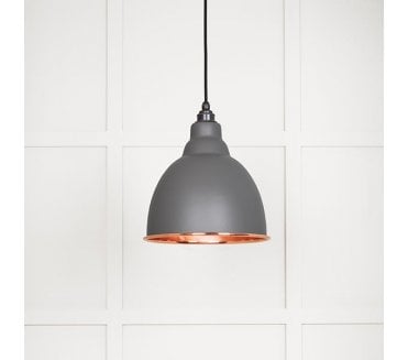 From The Anvil 49500SBL Brindley Light Pendant - Bluff & Smooth Copper