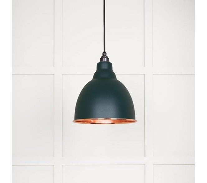 From The Anvil 49500SDI Brindley Light Pendant - Dingle & Smooth Copper