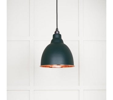 From The Anvil 49500SDI Brindley Light Pendant - Dingle & Smooth Copper