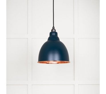 From The Anvil 49500SDU Brindley Light Pendant - Dusk & Smooth Copper