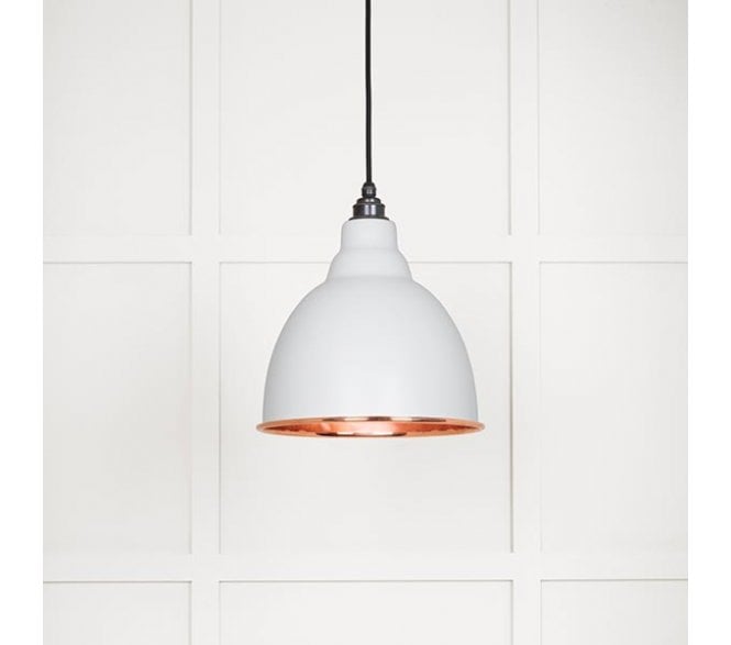 From The Anvil 49500SF Brindley Light Pendant - Flock & Smooth Copper