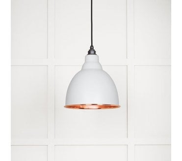 From The Anvil 49500SF Brindley Light Pendant - Flock & Smooth Copper