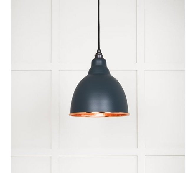From The Anvil 49500SO Brindley Light Pendant - Soot & Hammered Copper