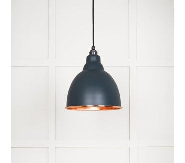 From The Anvil 49500SO Brindley Light Pendant - Soot & Hammered Copper