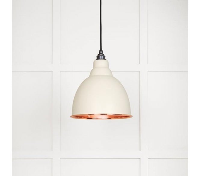 From The Anvil 49500TE Brindley Light Pendant - Teasel & Smooth Copper
