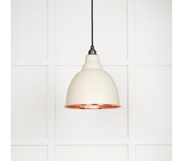 From The Anvil 49500TE Brindley Light Pendant - Teasel & Smooth Copper