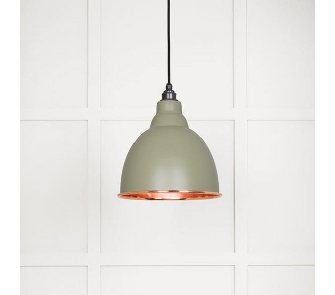 From The Anvil 49500TU Brindley Light Pendant - Tump & Smooth Copper