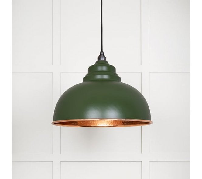From The Anvil 49501H Harborne Light Pendant - Heath & Hammered Copper