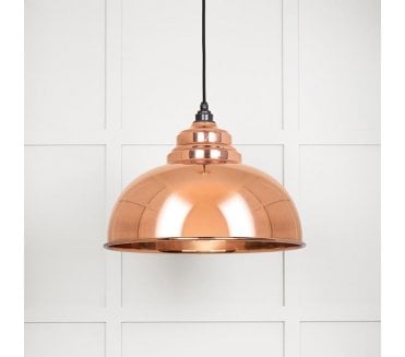 From The Anvil 49501S Harborne Light Pendant - Smooth Copper