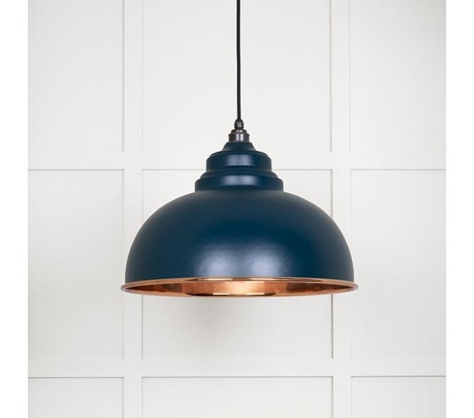 From The Anvil 49501SDU Harborne Light Pendant - Dusk & Smooth Copper
