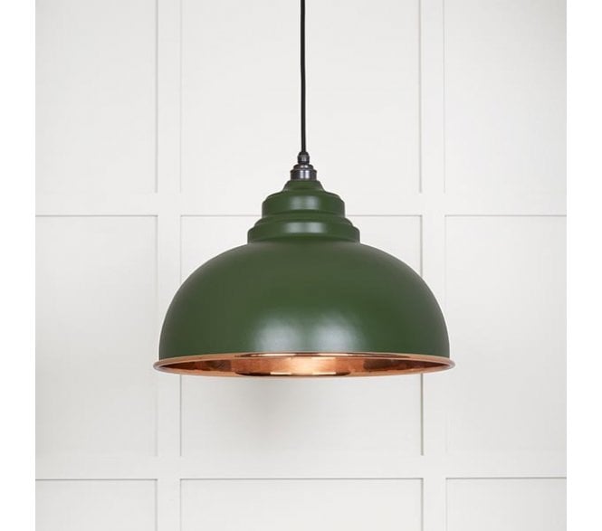From The Anvil 49501SH Harborne Light Pendant - Heath & Smooth Copper