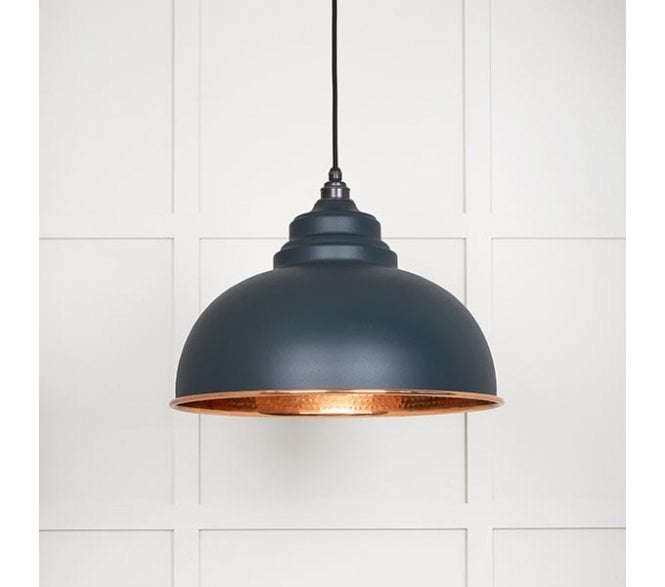 From The Anvil 49501SO Harborne Light Pendant - Soot & Hammered Copper