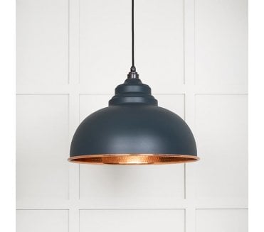 From The Anvil 49501SO Harborne Light Pendant - Soot & Hammered Copper