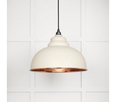 From The Anvil 49501STE Harborne Light Pendant - Teasel & Smooth Copper
