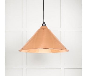 From The Anvil 49503 Hockley Light Pendant Hammered / Polished Copper