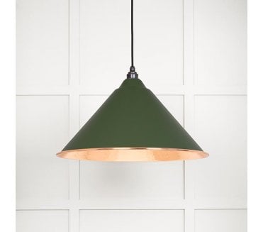 From The Anvil 49503H Hockley Light Pendant - Heath & Hammered Copper