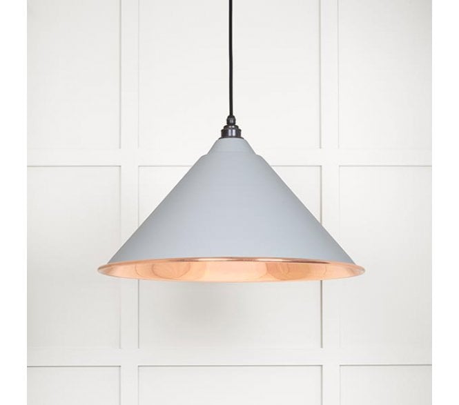 From The Anvil 49503SBI Hockley Light Pendant - Birch & Smooth Copper
