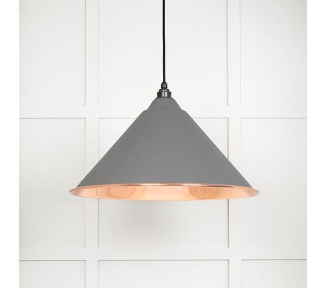 From The Anvil 49503SBL Hockley Light Pendant - Bluff & Smooth Copper