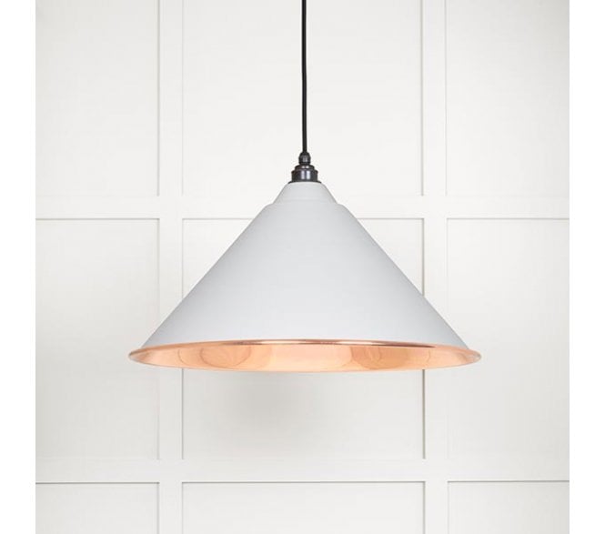 From The Anvil 49503SF Hockley Light Pendant - Flock & Smooth Copper