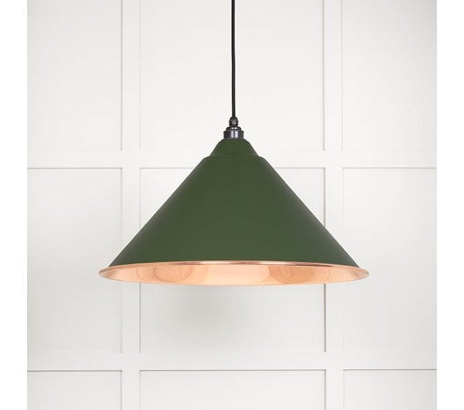 From The Anvil 49503SH Hockley Light Pendant - Heath & Smooth Copper