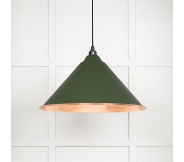 From The Anvil 49503SH Hockley Light Pendant - Heath & Smooth Copper